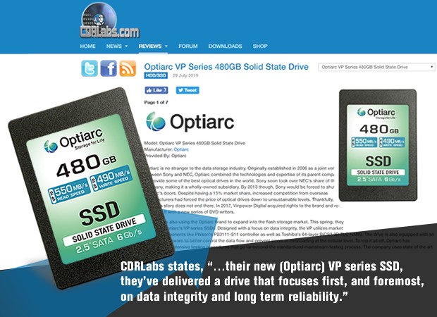 Optiarc SSD CDRLabs