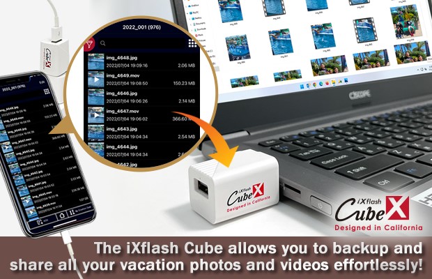 iXflash cube backup vaca