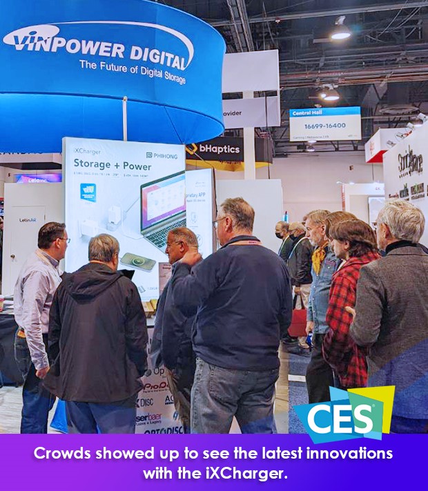 Crowd for iXCharger at CES2024